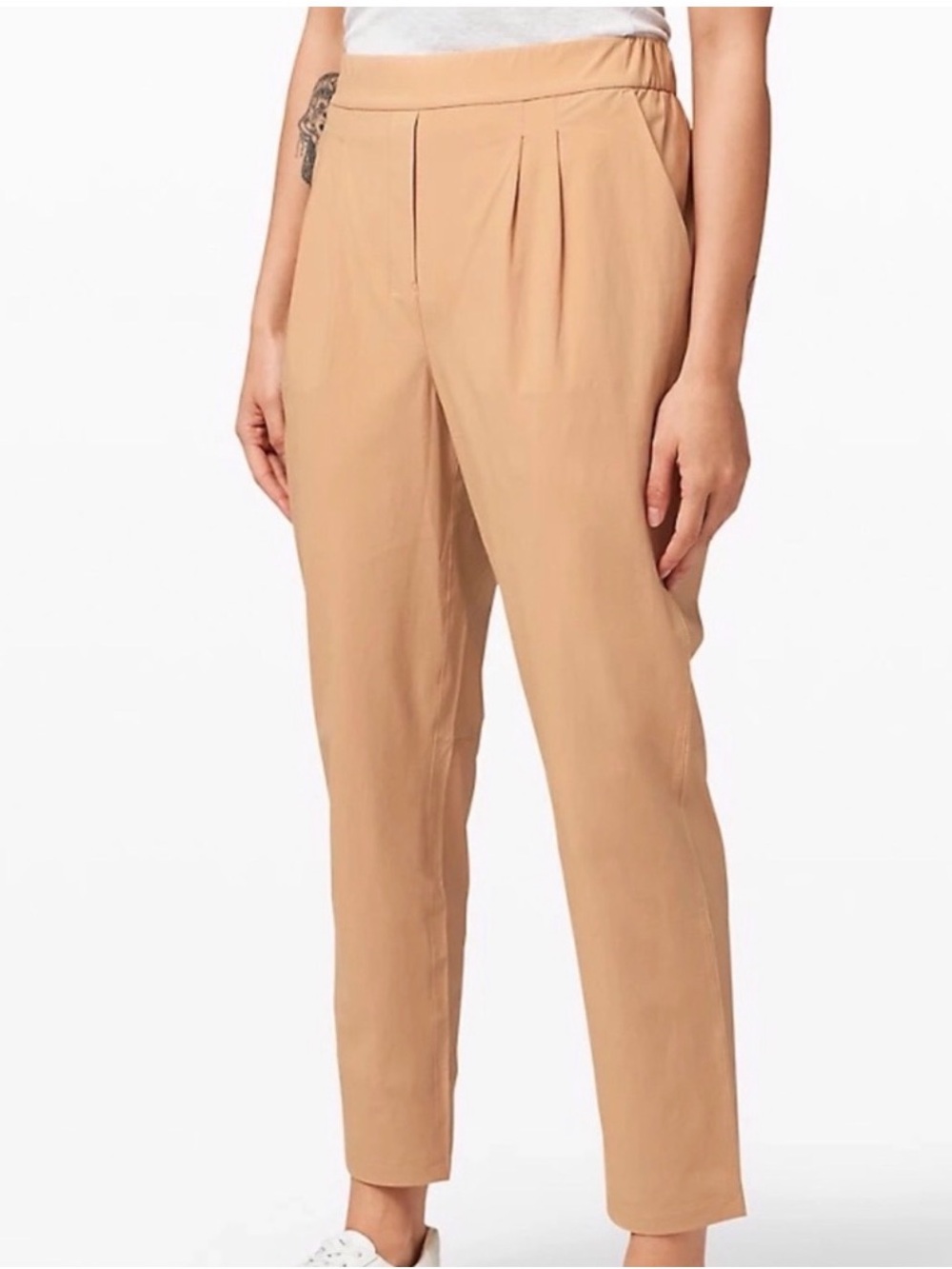 lululemon The True Trousers High Rise Pant Tan Sand Women Size 10